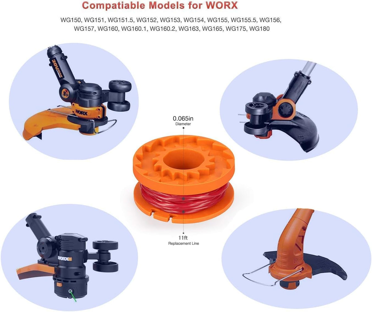 LEIMO KPARTS replacement cap included for quick spool maintenance