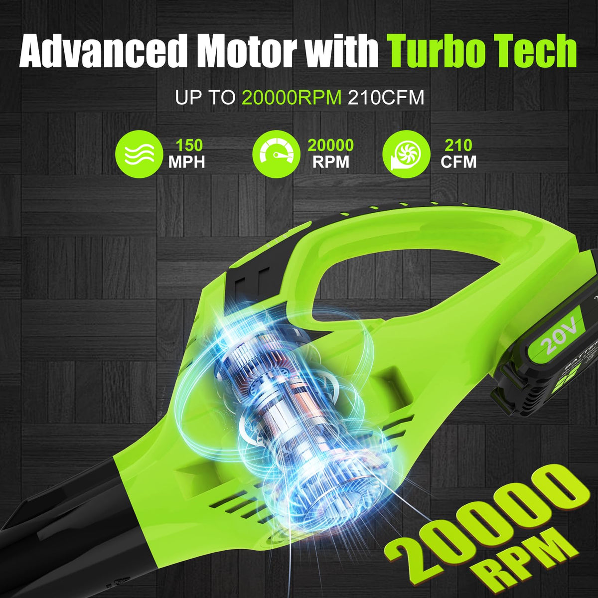 Leisch Life 21V blower kit includes battery and fast charger for on-the-go use.