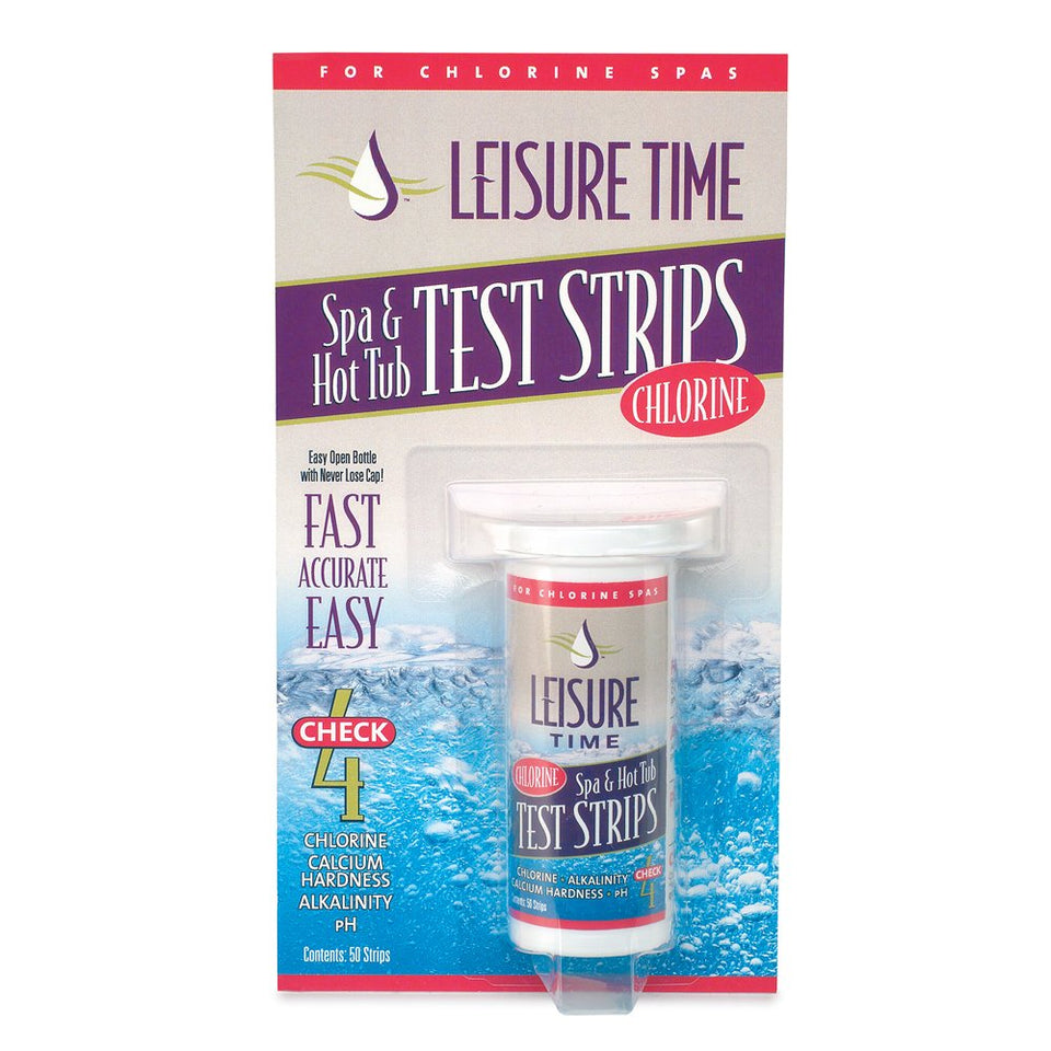 Leisure Time 45010A test strip pack for quick spa water testing.