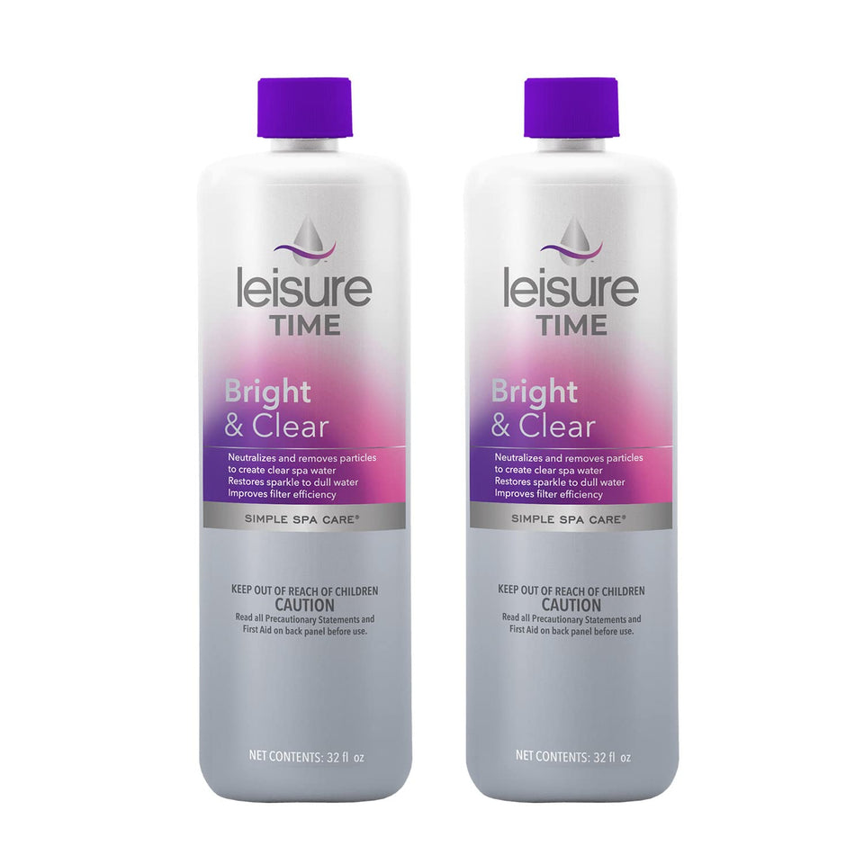 Leisure Time A-02BX Bright And Clear bottle pour clarifies cloudy spa water for easier filtration