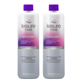 Leisure Time Defender Liquid bottle pour for easy dosing and scale prevention.