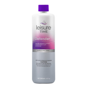 Leisure Time Defender Liquid spa water clarity after treatment for refreshed feel.