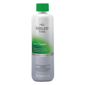 Leisure Time Jet Clean bottle front view for spa upkeep and cleaning