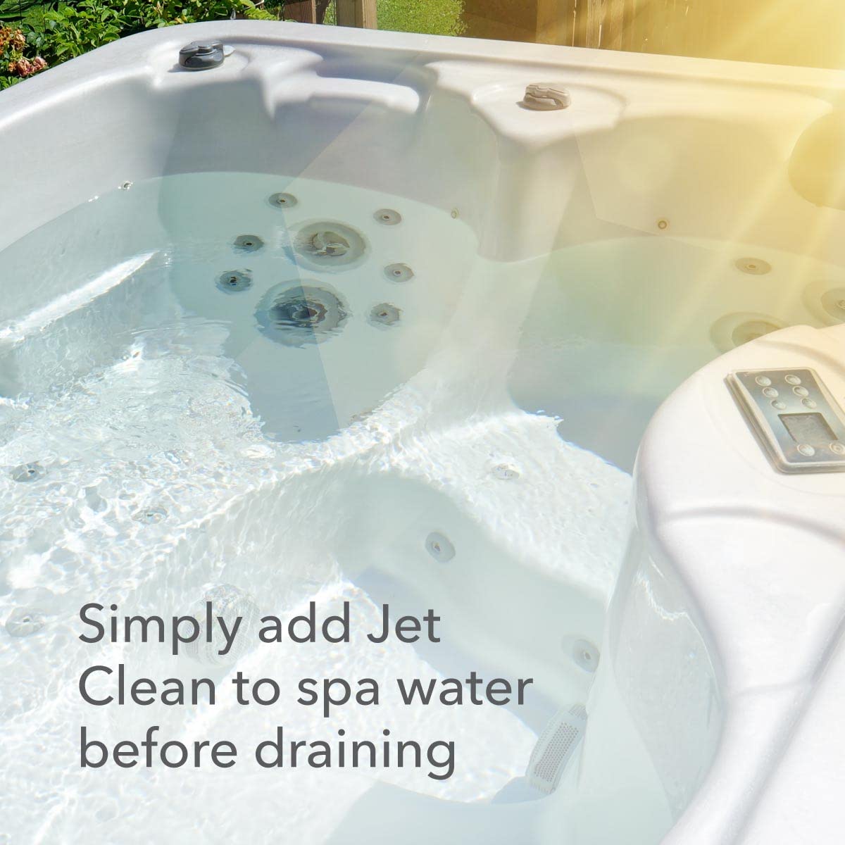 Internal spa plumbing after Jet Clean shows clearer water flow