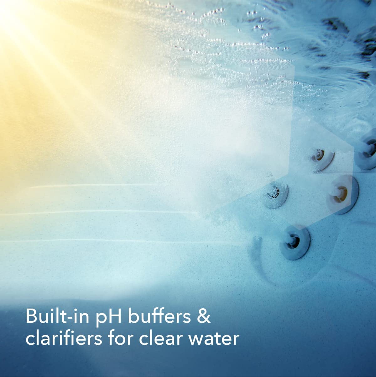 Leisure Time Replenish after-use dosing supports easy spa maintenance.