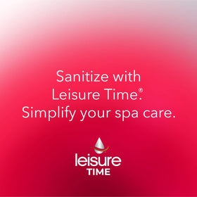 Bottle dispensing Leisure Time Reserve for convenient ongoing spa water upkeep.