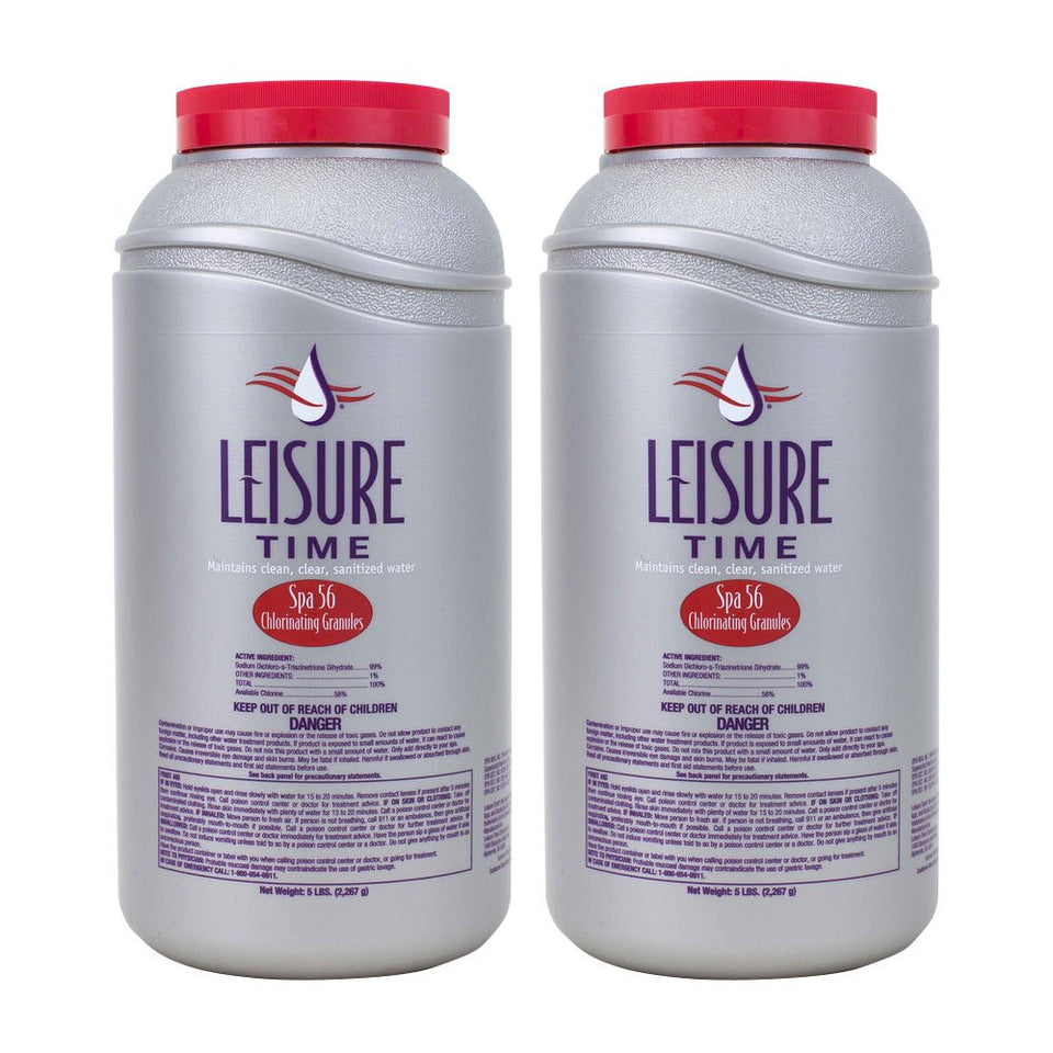 Leisure Time Spa 56 granules in bottle provide convenient spa sanitation and quick-dissolving action.
