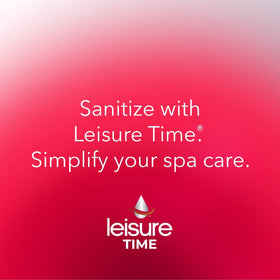 Leisure Time Spa 56 granules in action support bacteria sanitization in tubs.