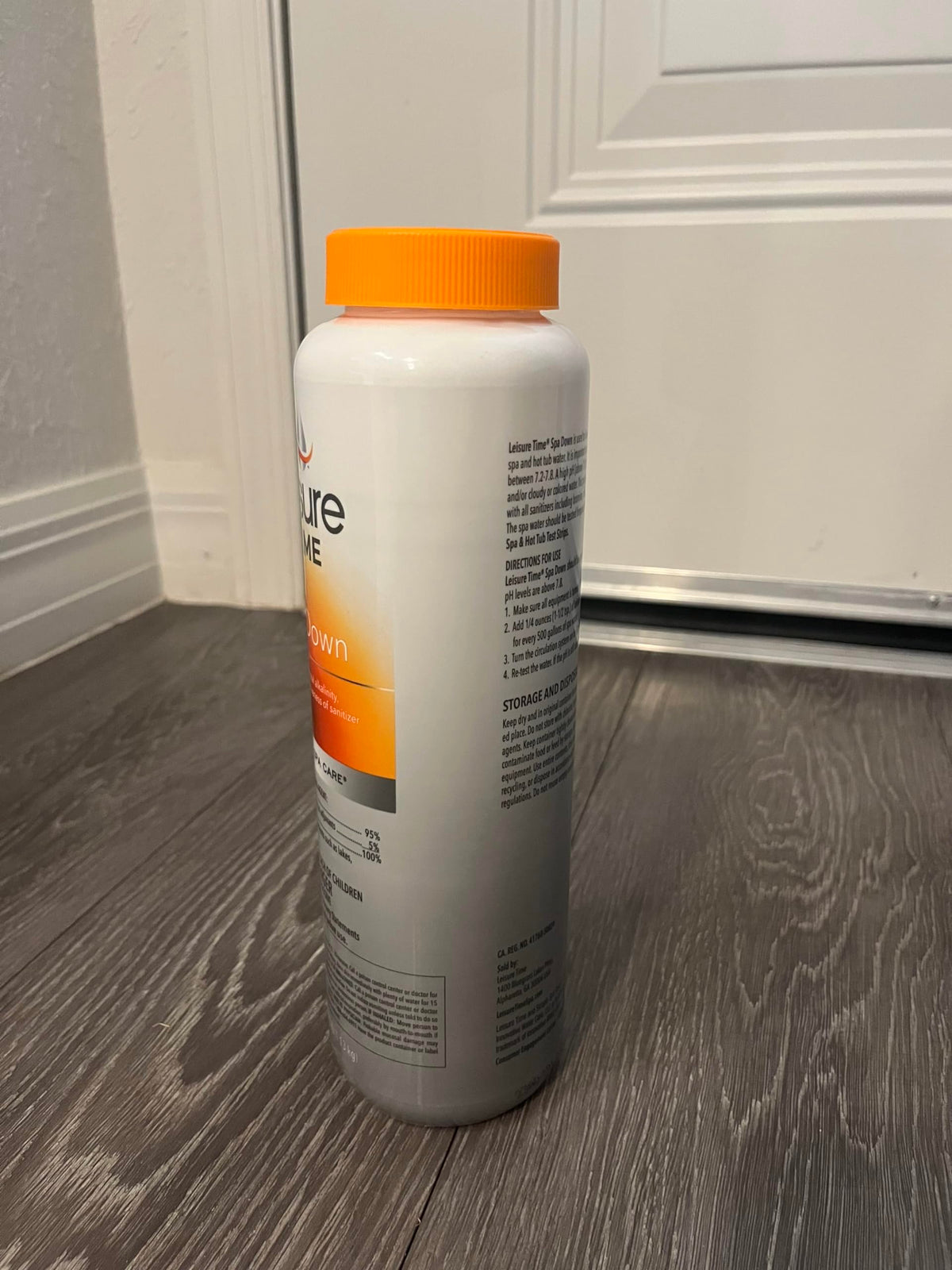 Leisure Time Spa Down is compatible with bromine, chlorine, and biguanide sanitizers.