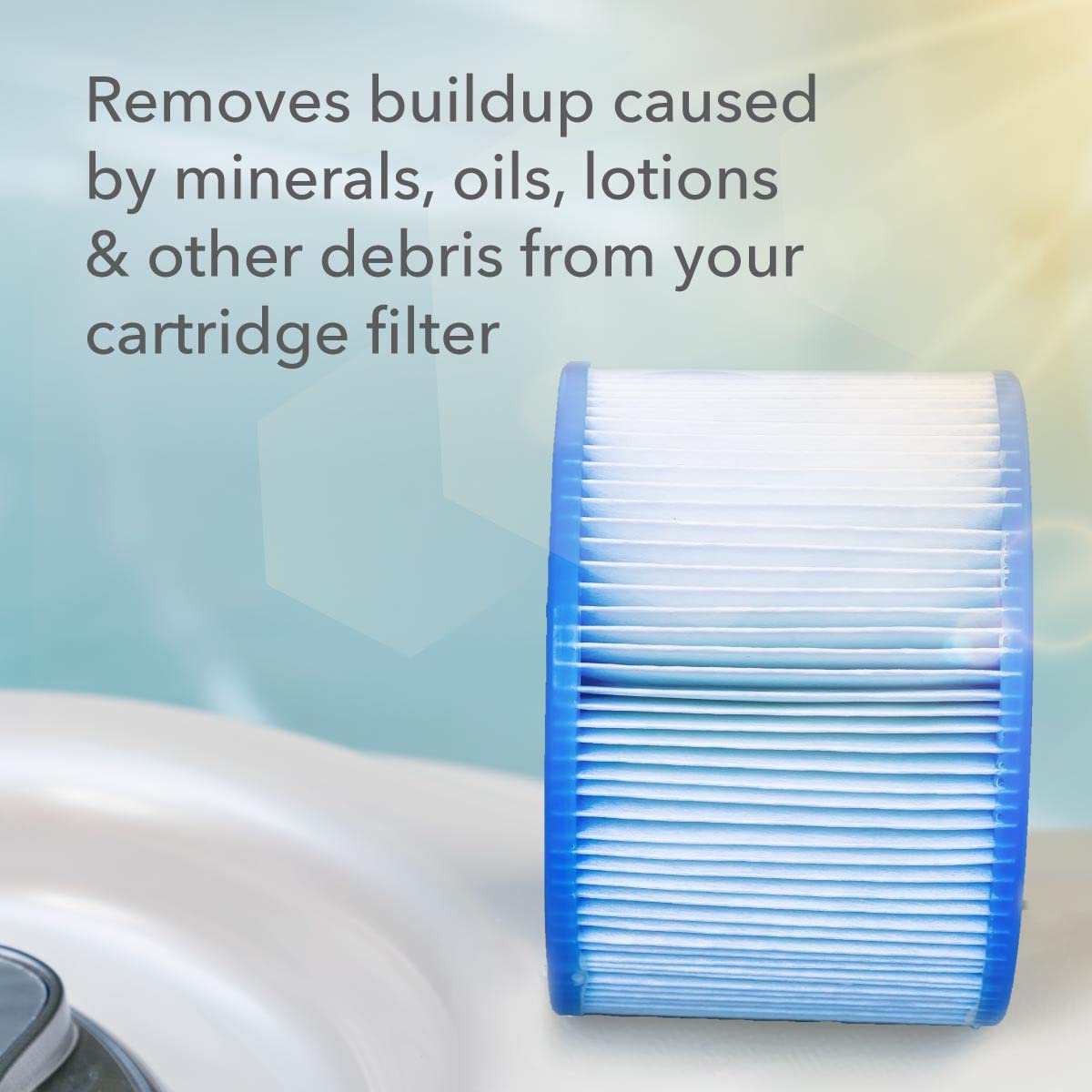 Blue coverage indicator on Leisure Time Cleaner shows treated areas