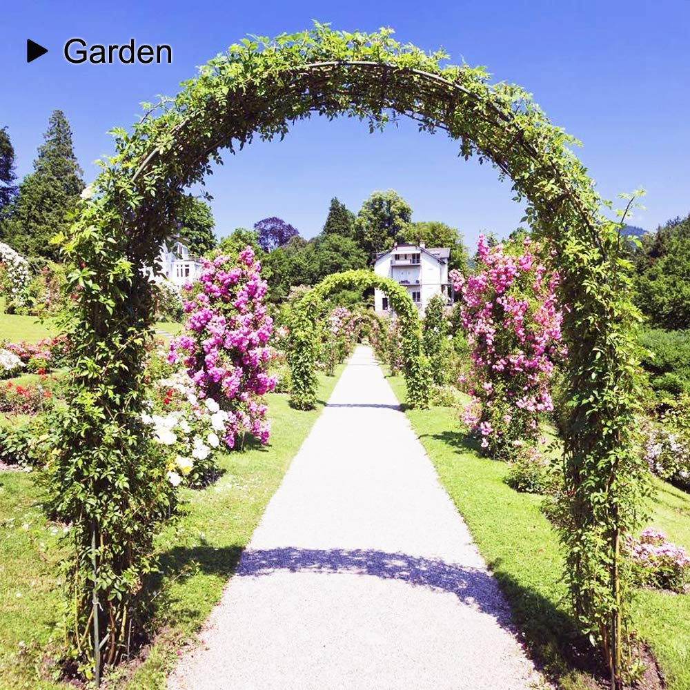 LeJoy Garden arch ships with hardware for simple, one-person assembly.