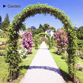 LeJoy Garden arch ships with hardware for simple, one-person assembly.