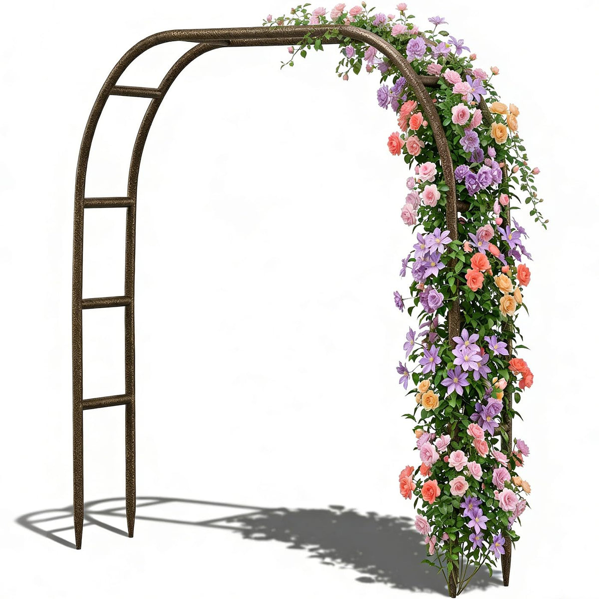 LeJoy Garden thickened-arch with 16mm tubes supports climbing plants securely.