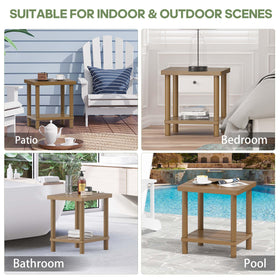 LEJANEOYE outdoor-end-table suitable for indoor and outdoor spaces