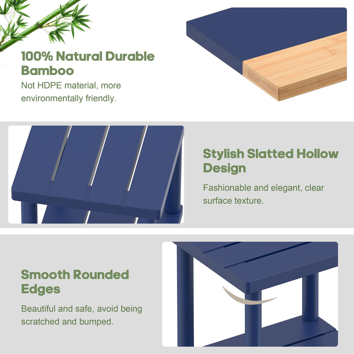 LEJANEOYE weather resistant bamboo withstands sun and humidity