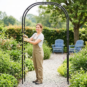 LeJoy Garden garden arbor arch wedding-decor creates elegant outdoor backdrop for ceremonies.