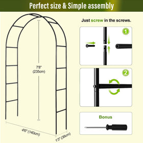 LeJoy Garden assembly kit with pre-drilled holes and included screwdriver.