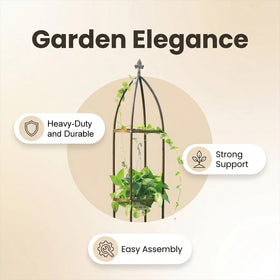 LeJoy Garden heavy-duty 16mm tubes provide sturdy plant support.