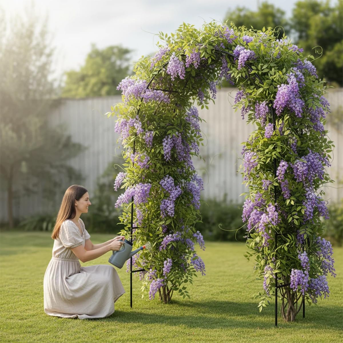 LeJoy Garden heavy-duty arch bottom tubes provide secure ground insertion