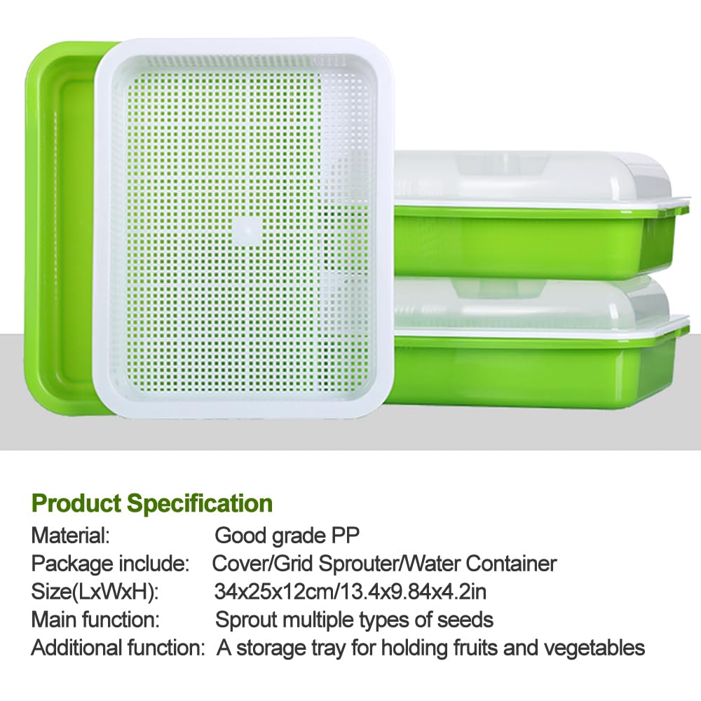LeJoy Garden lid helps maintain humidity during sprouting sessions.