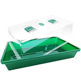 LeJoy Garden propagator clear dome lid for easy light access and progress checks.