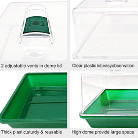 LeJoy Garden propagator large tray for multiple seedlings in one setup.
