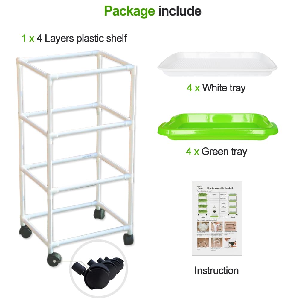 LeJoy Garden soil-free sprouting promotes healthy greens for salads and sandwiches.
