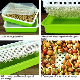 LeJoy Garden storage tray keeps sprouting space organized.