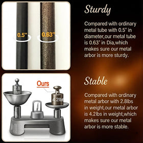 LeJoy Garden bronze vertical tower design adds height to small gardens.