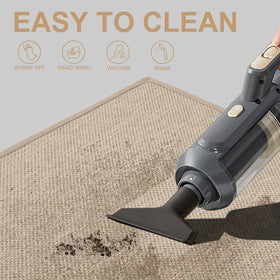 LEKEEPGO door mat khaki color complements interiors while trapping mud