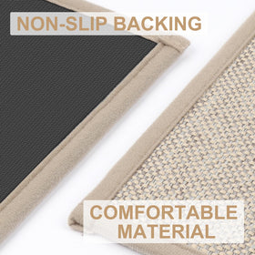 LEKEEPGO door mat non-slip rubber back demonstrates stable floor grip