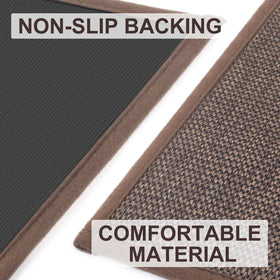 LEKEEPGO door mat absorbent weave captures moisture and dirt at the door.