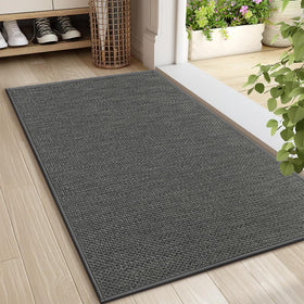 LEKEEPGO door mat 24x36 grey appearance helps keep floors clean