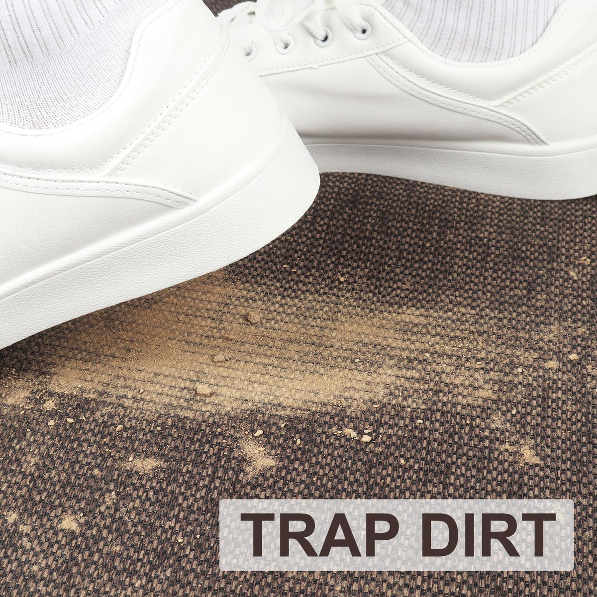LEKEEPGO door mat dirt-scrape action helps keep floors clean and tidy.
