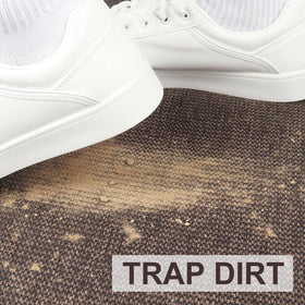 LEKEEPGO door mat dirt-scrape action helps keep floors clean and tidy.