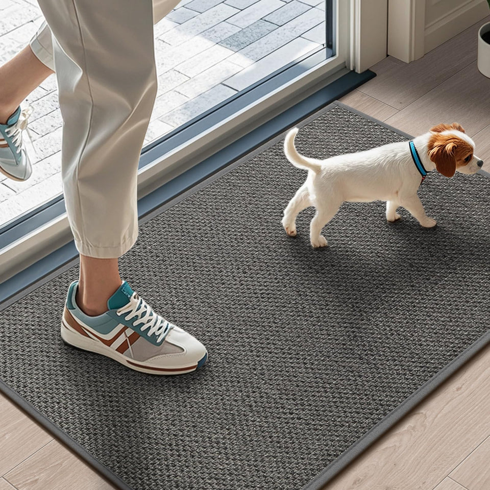 LEKEEPGO door mat absorbs moisture with absorbent polyester at the entry