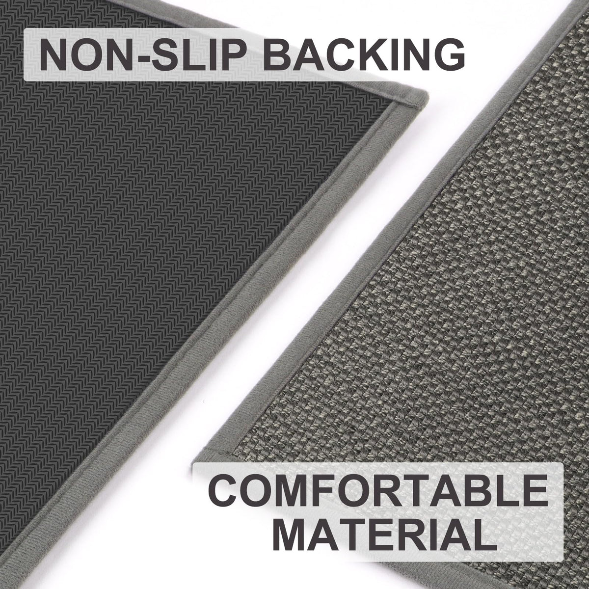 LEKEEPGO door mat low-profile design fits under doors without curling