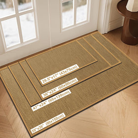LEKEEPGO door mat back with non-slip rubber backing for secure placement