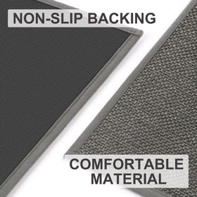 LEKEEPGO door mat non-slip backing keeps it in place for safer entryways