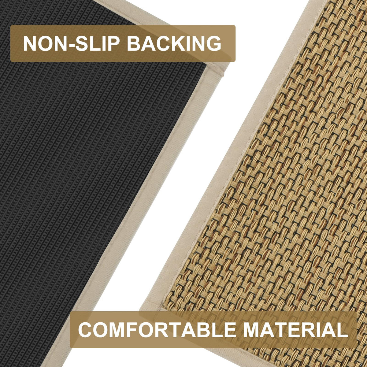 LEKEEPGO chenille weave mat offers soft feel and style.