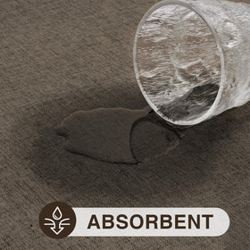 LEKEEPGO mat with non-slip backing keeping it secure on the floor