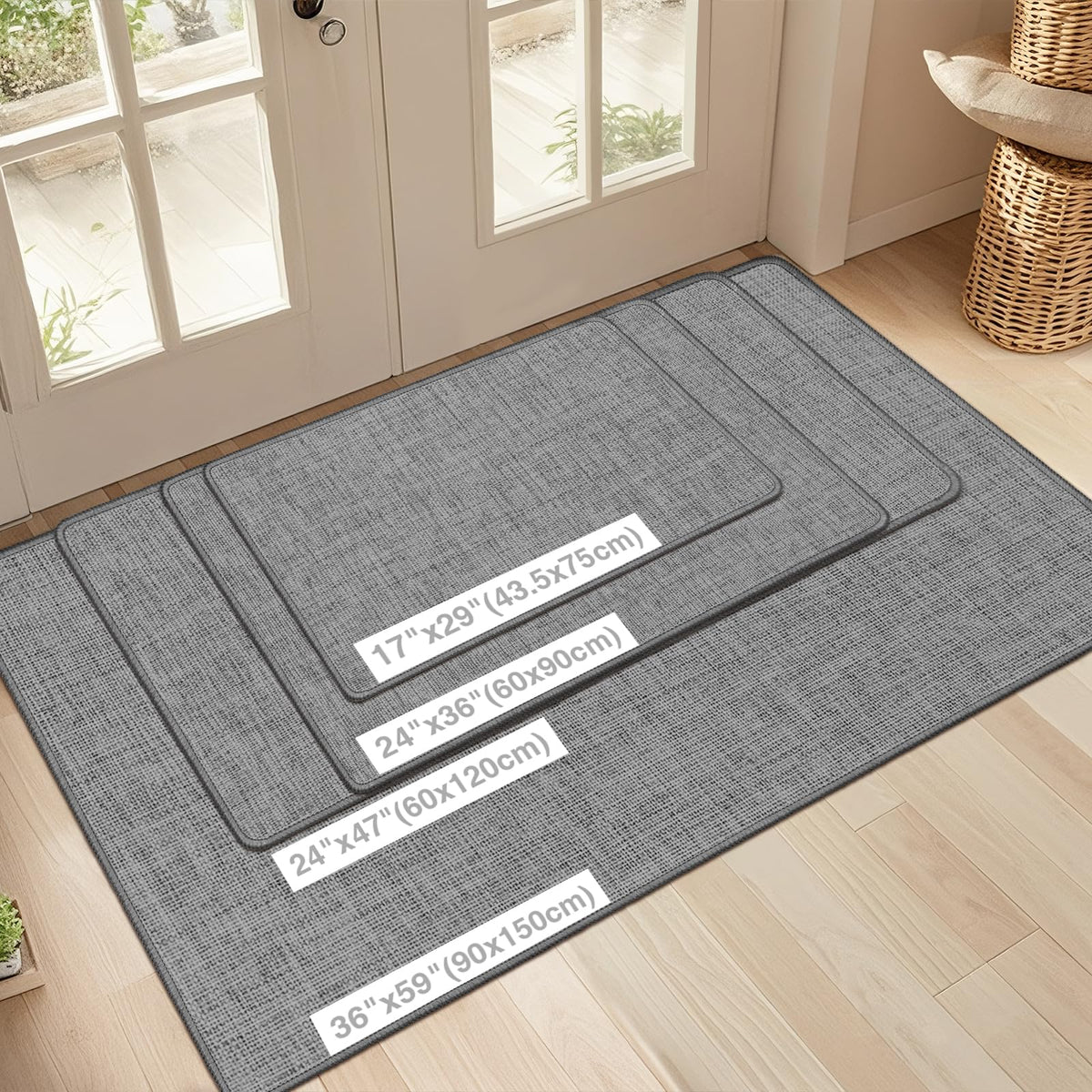 LEKEEPGO low-profile design keeps doors clear without curling.