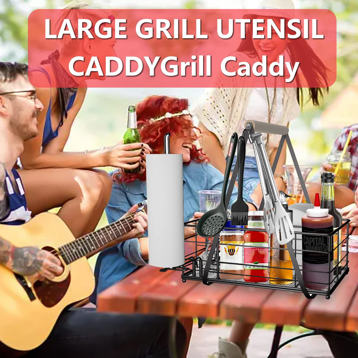 LELOCLE stainless steel durability supports heavy grilling supplies outdoors