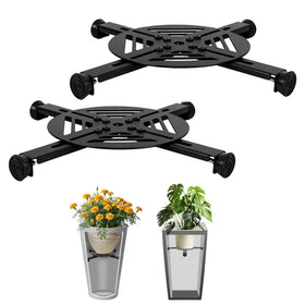 LEMEWEL adjustable plant riser base supports heavy pots without tipping.