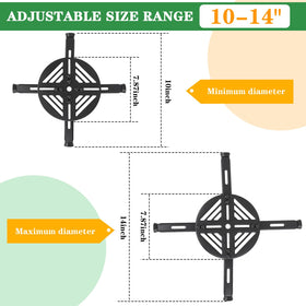 LEMEWEL adjustable plant riser with rubber feet protects floors and prevents slipping.