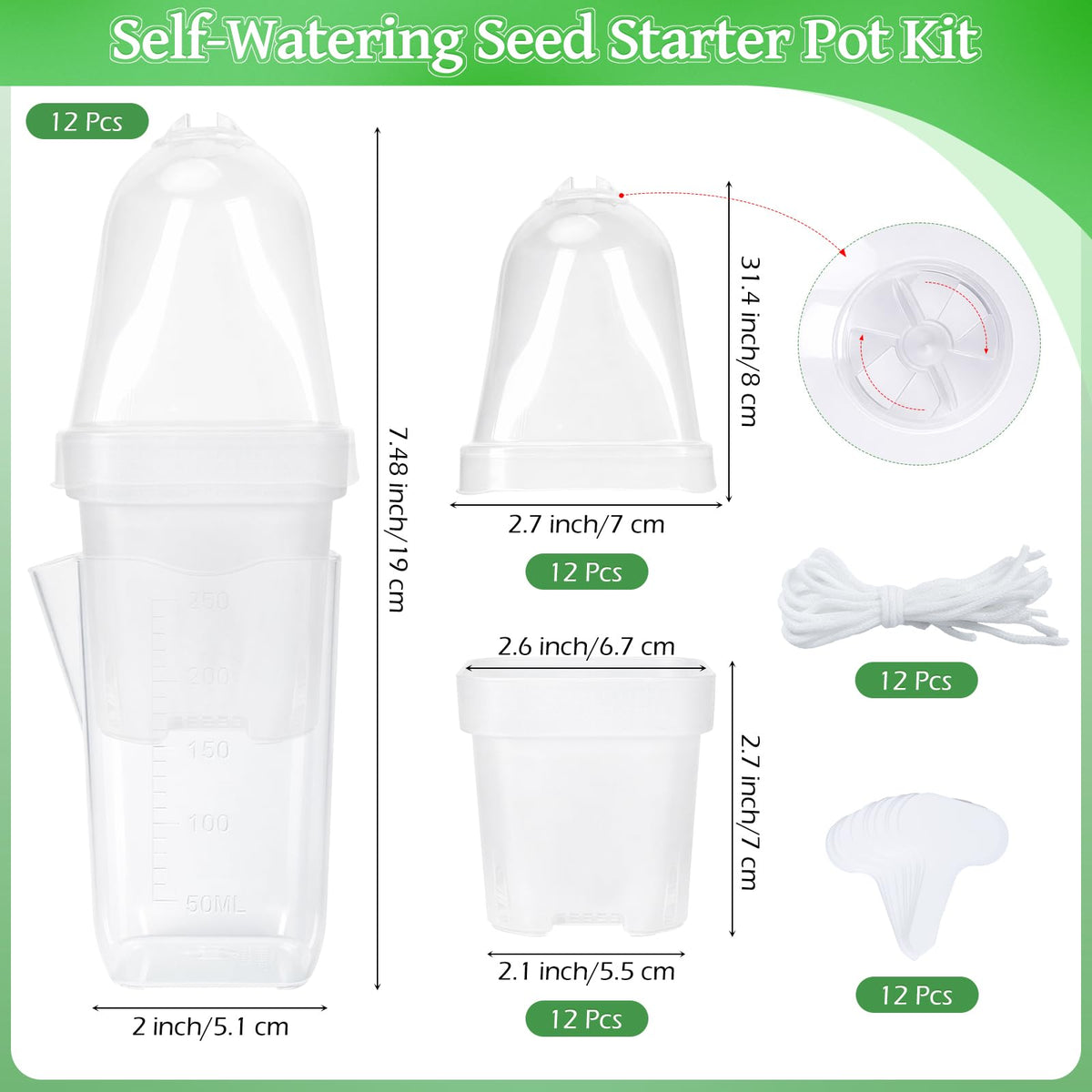 LEMEWEL breathable inner pot enhances air flow around roots.