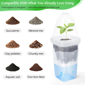 LEMEWEL adjustable vents control humidity for successful propagation.