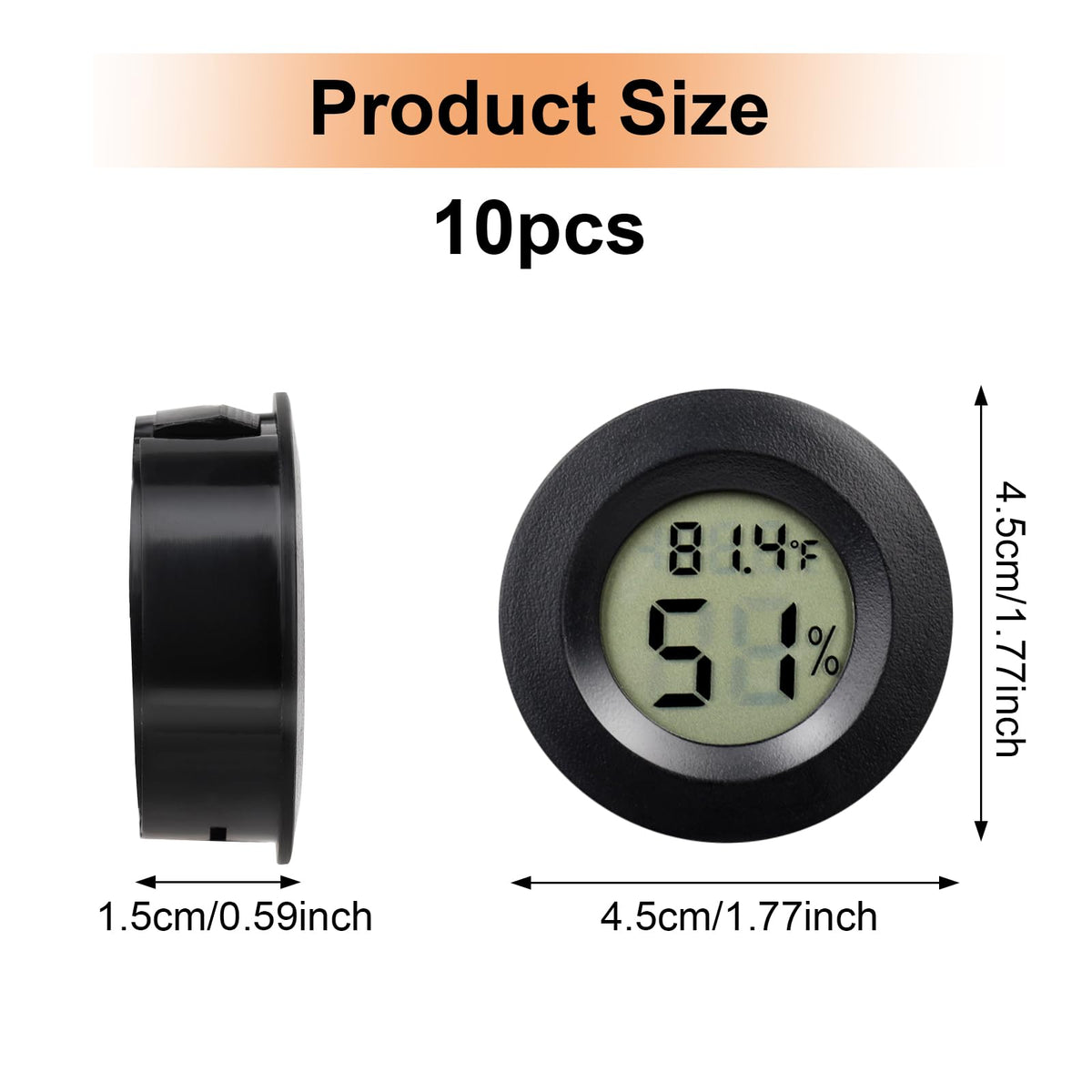 LemonBest rear switch lets you change between Fahrenheit and Celsius.
