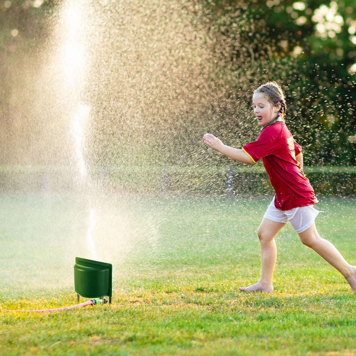 LemonRoad head protector fits 6-inch or shorter sprinklers for targeted watering.