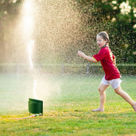 LemonRoad head protector fits 6-inch or shorter sprinklers for targeted watering.